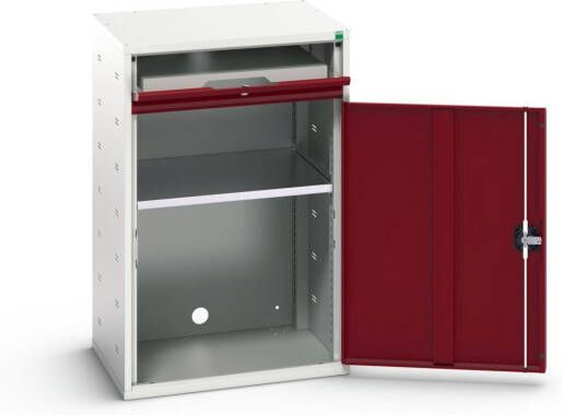 Bott Verso Computerkast | 650x550x1000mm | 1 Legbord | 1 Schuiflade | RAL 3004 16928000.24
