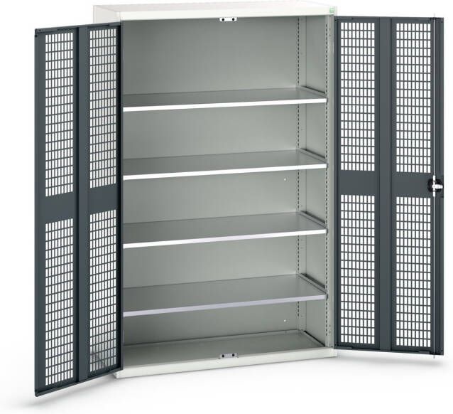 Bott Verso Kast Gevleugelde Deuren | 1300x550x2000mm | 4 Legborden | RAL 7016 16926783.19