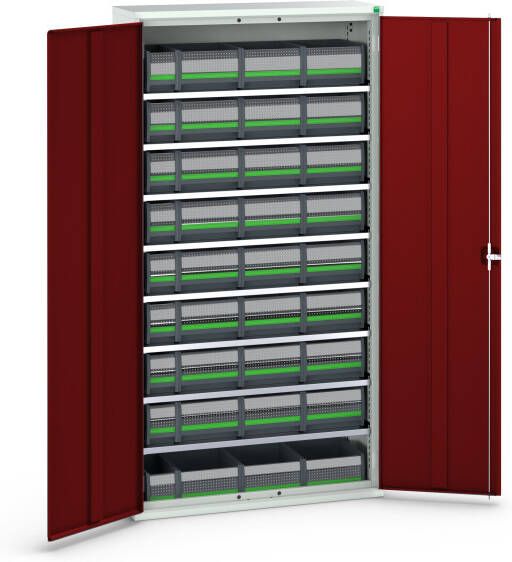 Bott Verso Magazijnkast | 8 Legborden | 36 Boxen | RAL 3004 16926505.24