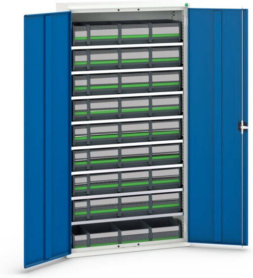 Bott Verso Magazijnkast | 8 Legborden | 36 Boxen | RAL 5010 16926505.11