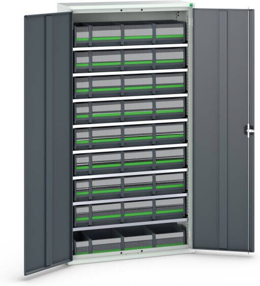 Bott Verso Magazijnkast | 8 Legborden | 36 Boxen | RAL 7016 16926505.19