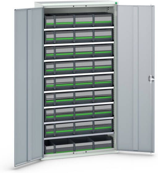 Bott Verso Magazijnkast | 8 Legborden | 36 Boxen | RAL 7035 16926505.16