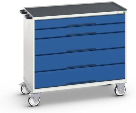 Bott Verso Mobiele Kast | 1050x550x965mm | 5 Laden | Top Tray | RAL 5010 16927052.11