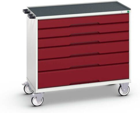 Bott Verso Mobiele Kast | 1050x550x965mm | 6 Laden | Top Tray | RAL 3004 16927055.24