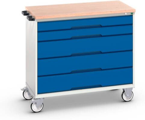 Bott Verso Mobiele Kast | 1050x600x980mm | 5 Laden | MPX Top | RAL 5010 16927051.11