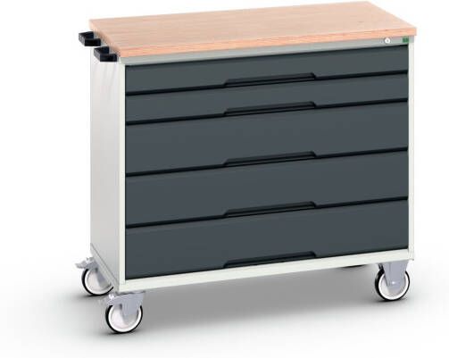 Bott Verso Mobiele Kast | 1050x600x980mm | 5 Laden | MPX Top | RAL 7016 16927051.19