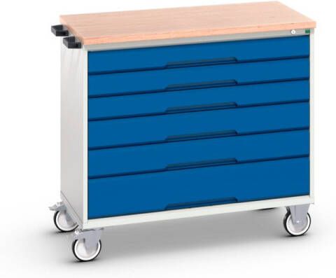 Bott Verso Mobiele Kast | 1050x600x980mm | 6 Laden | MPX Top | RAL 5010 16927054.11