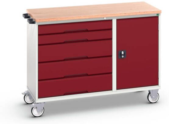 Bott Verso Montagewagen | 5 Lades | 1 Deur | Multiplex Blad | RAL 3004 16927151.24