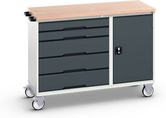 Bott Verso Montagewagen | 5 Lades | 1 Deur | Multiplex Blad | RAL 7016 16927151.19
