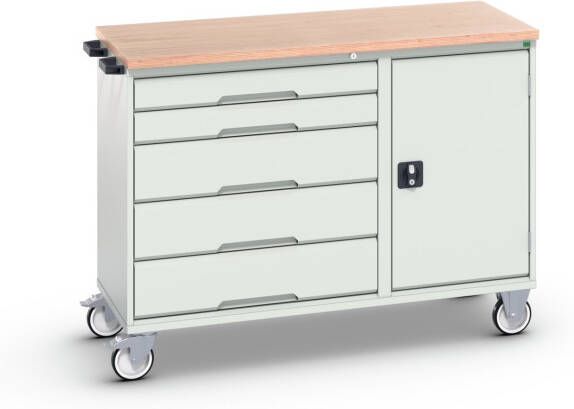 Bott Verso Montagewagen | 5 Lades | 1 Deur | Multiplex Blad | RAL 7035 16927151.16