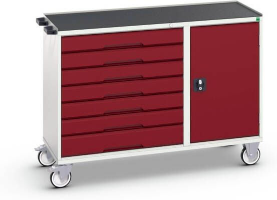 Bott Verso Montagewagen | 7 Lades | 1 Deur | Afrolrand | RAL 3004 16927158.24