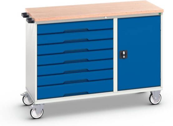 Bott Verso Montagewagen | 7 Lades | 1 Deur | Multiplex Blad | RAL 5010 16927157.11