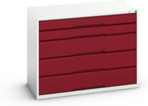Bott Verso Schuifladenkast | 1050x550x800mm | 5 Laden | RAL 3004 16925212.24
