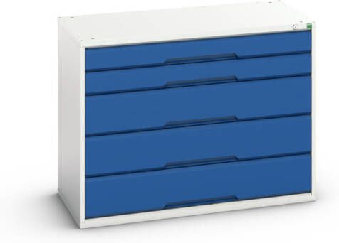 Bott Verso Schuifladenkast | 1050x550x800mm | 5 Laden | RAL 5010 16925212.11
