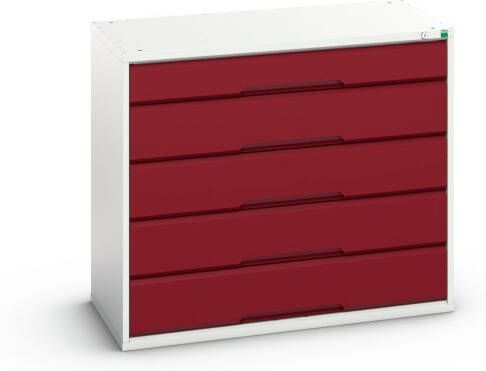 Bott Verso Schuifladenkast | 1050x550x900mm | 5 Laden | RAL 3004 16925217.24