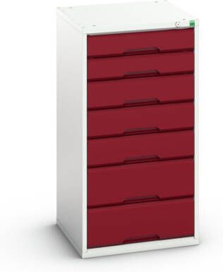 Bott Verso Schuifladenkast | 525x550x1000mm | 7 Laden | RAL 3004 16925049.24