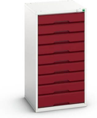 Bott Verso Schuifladenkast | 525x550x1000mm | 9 Laden | RAL 3004 16925057.24