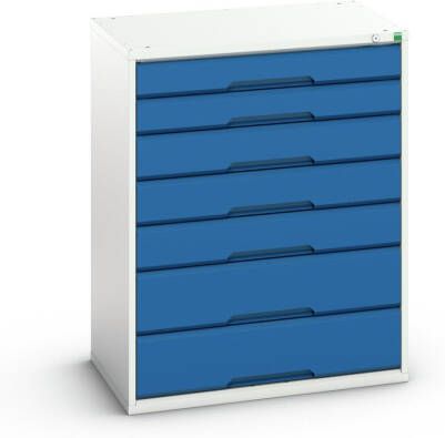 Bott Verso Schuifladenkast | 800x550x1000mm | 7 Laden | RAL 5010 16925149.11