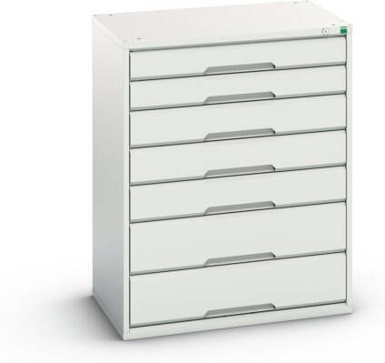 Bott Verso Schuifladenkast | 800x550x1000mm | 7 Laden | RAL 7035 16925149.16