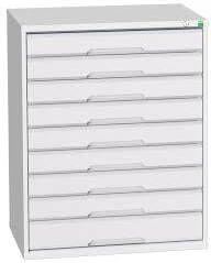 Bott Verso Schuifladenkast | 800x550x1000mm | 9 Laden | RAL 7035 16925157.16