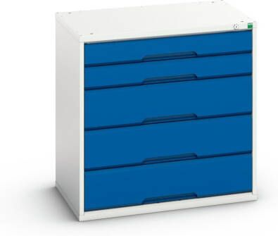 Bott Verso Schuifladenkast | 800x550x800mm | 5 Laden | RAL 5010 16925112.11
