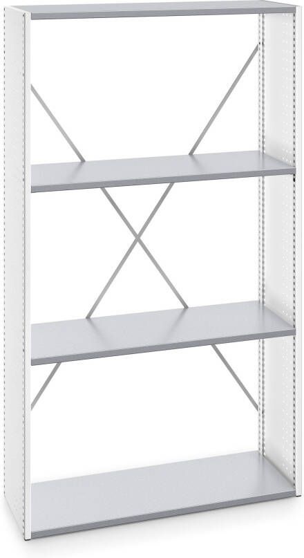 Bott Verso Stellingkast | Met 4 Legborden | RAL 7035 46003001.16