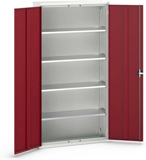 Bott Verso Systeemkast | 1050x350x2000mm | 4 Legborden | 2 Deuren | RAL 3004 16926219.24