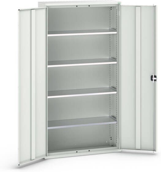 Bott Verso Systeemkast | 1050x350x2000mm | 4 Legborden | 2 Deuren | RAL 7035 16926219.16