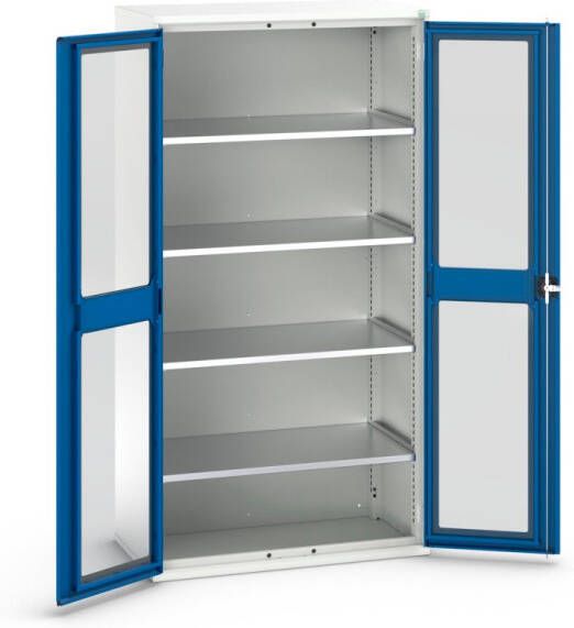 Bott Verso Systeemkast | 1050x550x1000mm | 2 Legborden | 2 Raamdeuren | RAL 5010 16926277.11