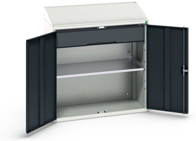 Bott Verso Systeemkast | 1050x550x1130mm | 1 Legbord | 1 Lade | RAL 7016 16926590.19