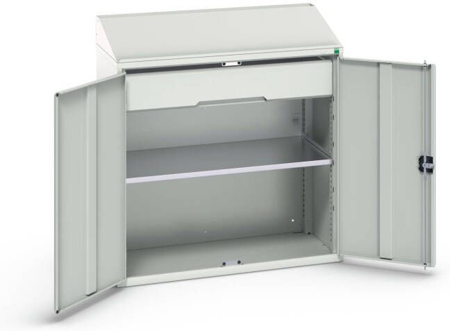 Bott Verso Systeemkast | 1050x550x1130mm | 1 Legbord | 1 Lade | RAL 7035 16926590.16