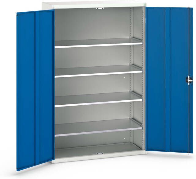 Bott Verso Systeemkast | 1050x550x2000mm | 4 Legborden | 2 Deuren | RAL 5010 16926653.11