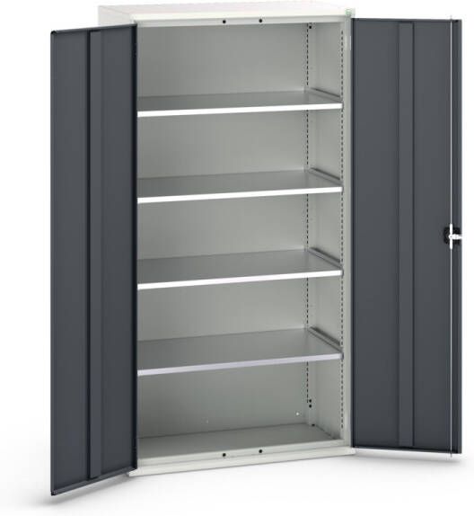 Bott Verso Systeemkast | 1050x550x2000mm | 4 Legborden | 2 Deuren | RAL 7016 16926267.19