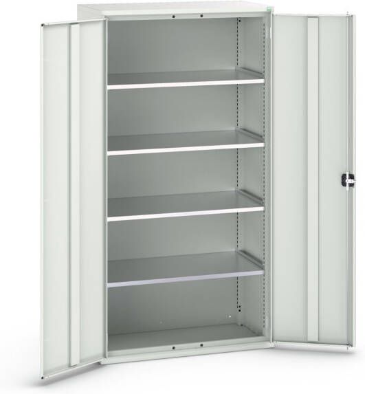 Bott Verso Systeemkast | 1050x550x2000mm | 4 Legborden | 2 Deuren | RAL 7035 16926267.16