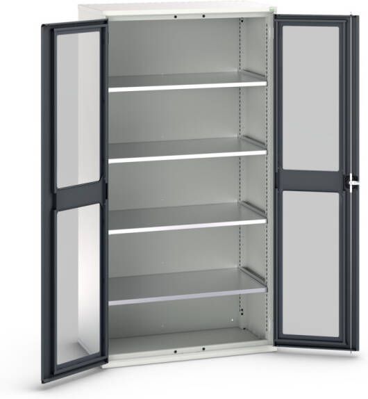 Bott Verso Systeemkast | 1050x550x2000mm | 4 Legborden | 2 Raamdeuren | RAL 7016 16926277.19