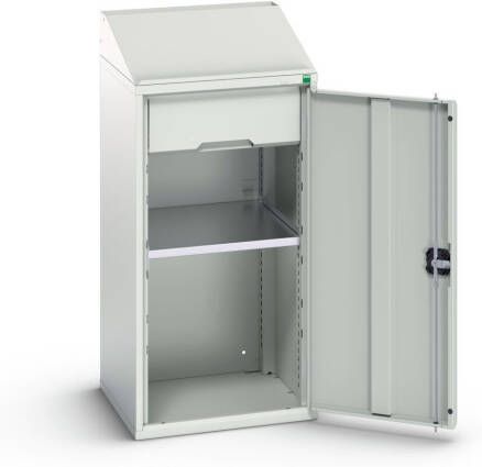 Bott Verso Systeemkast | 525x550x1130mm | 2 Legborden | 1 Deur | 1 Lade | RAL 7035 16926370.16