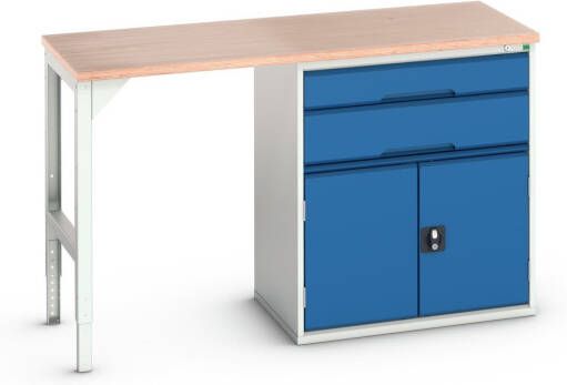 Bott Verso Werkbank | 2 Lades | 2 Deuren | Breedte 1500mm | Multiplex | RAL 5010 16921905.11