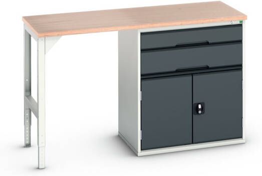 Bott Verso Werkbank | 2 Lades | 2 Deuren | Breedte 1500mm | Multiplex | RAL 7016 16921905.19