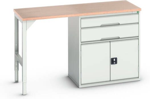 Bott Verso Werkbank | 2 Lades | 2 Deuren | Breedte 1500mm | Multiplex | RAL 7035 16921905.16