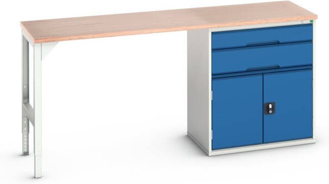 Bott Verso Werkbank | 2 Lades | 2 Deuren | Breedte Lade 800mm | Multiplex | RAL 5010 16921955.11
