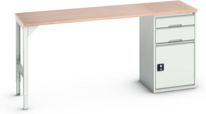 Bott Verso Werkbank | 2 Lades | Breedte Lade 525mm | Multiplex | RAL 7035 16921952.16