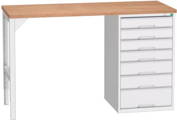 Bott Verso Werkbank | 7 Lades | Breedte 1500mm | Multiplex | RAL 7035 16921901.16