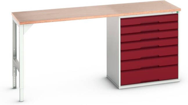 Bott Verso Werkbank | 7 Lades | Breedte Lade 800mm | Multiplex | RAL 3004 16921954.24