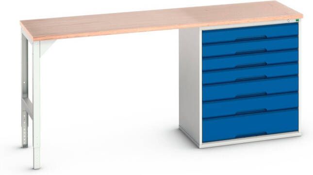Bott Verso Werkbank | 7 Lades | Breedte Lade 800mm | Multiplex | RAL 5010 16921954.11