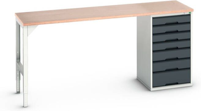 Bott Verso Werkbank | 7 Lades | Breedte Lade 800mm | Multiplex | RAL 7016 16921951.19