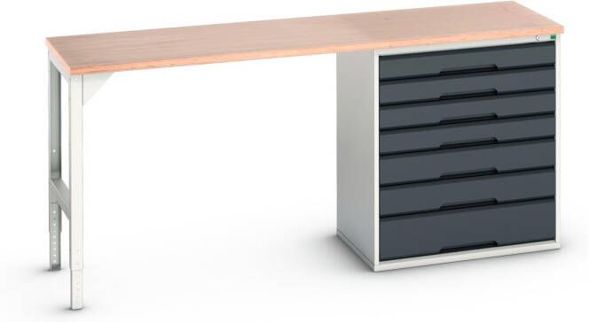 Bott Verso Werkbank | 7 Lades | Breedte Lade 800mm | Multiplex | RAL 7016 16921954.19