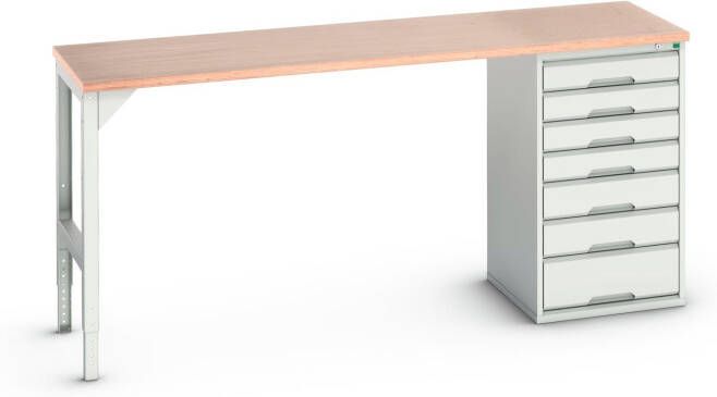 Bott Verso Werkbank | 7 Lades | Breedte Lade 800mm | Multiplex | RAL 7035 16921951.16