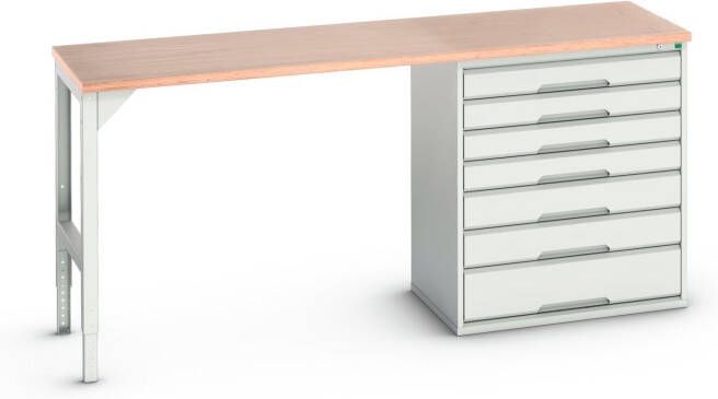Bott Verso Werkbank | 7 Lades | Breedte Lade 800mm | Multiplex | RAL 7035 16921954.16