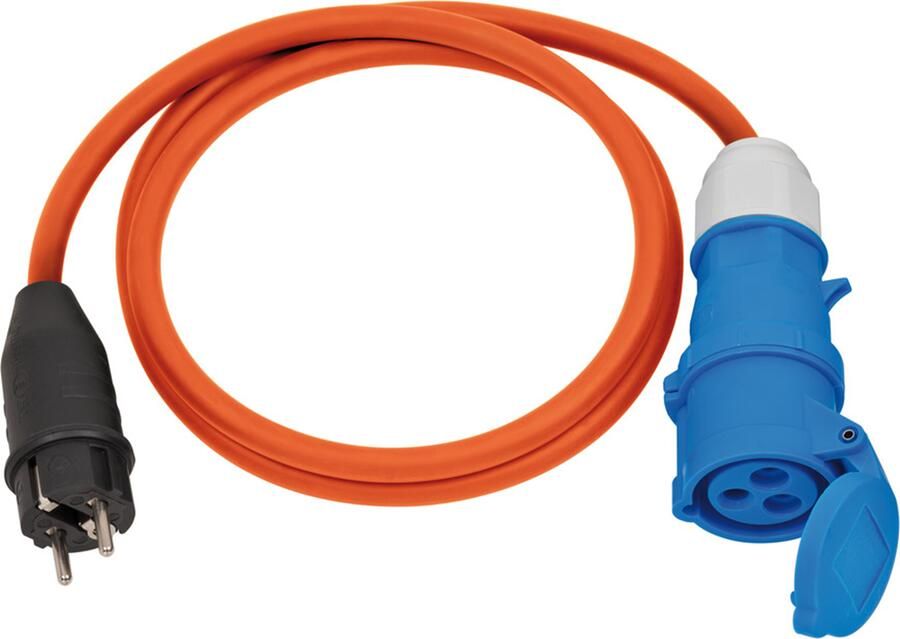 Brennenstuhl Adapterkabel camping maritime IP44 1 5m oranje H07RN-F 3G2 5 Beveiligingsstekker CEE-koppeling 230V 1132910025