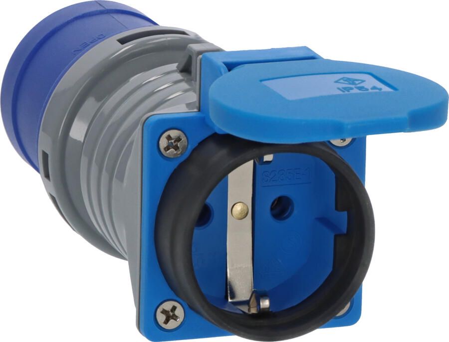 Brennenstuhl CEE-adapter op aardingscontact Type F | IP44 | 230V 16A 1080990010